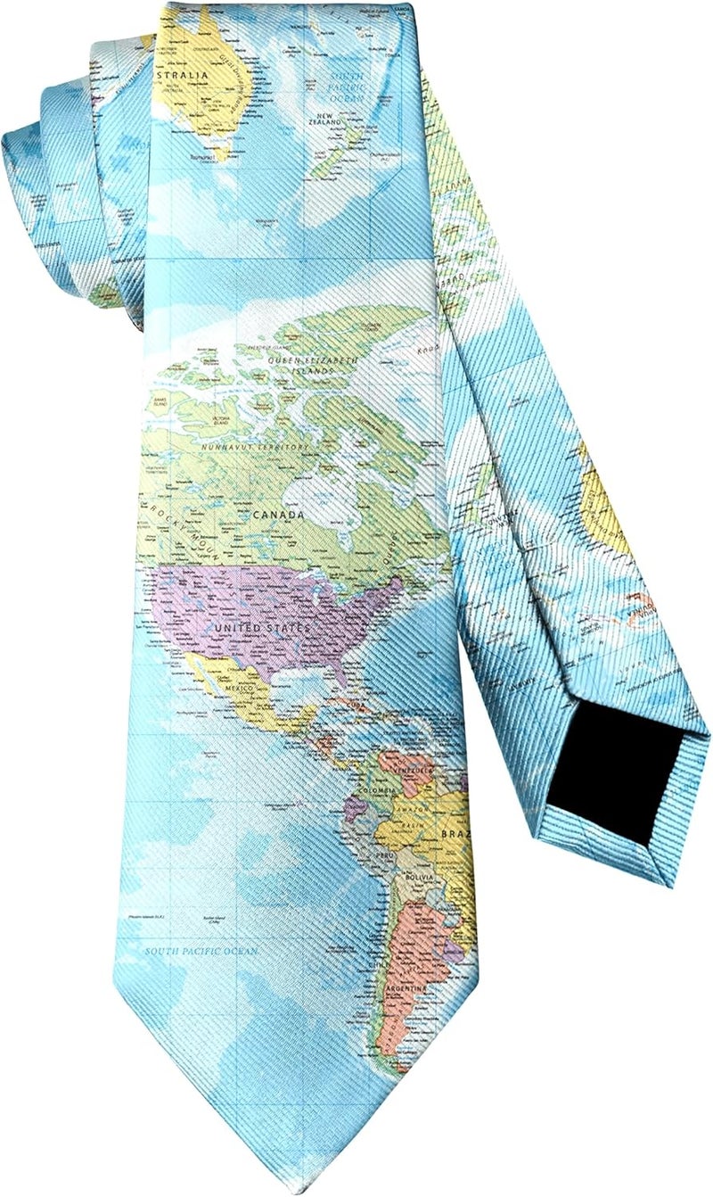 Guhothli Mens Funny Neckties Fashion Neck Ties Formal Party Novetly Tie for Men - Image 1